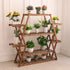 6-Tier Wood Plant Stand - White Oak Home Goods - Plant Stand