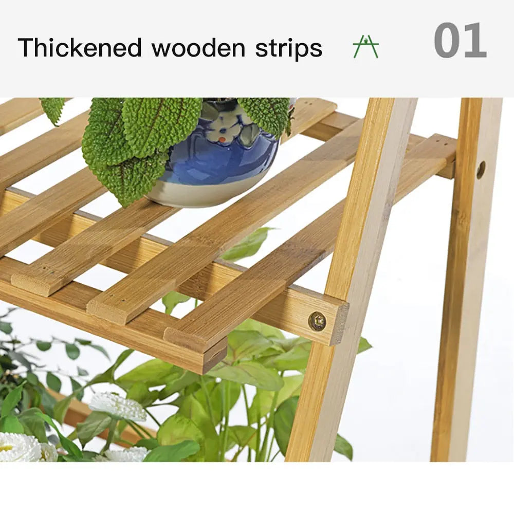 3-Tier Hanging Plant Stand - White Oak Home Goods - Plant Stand