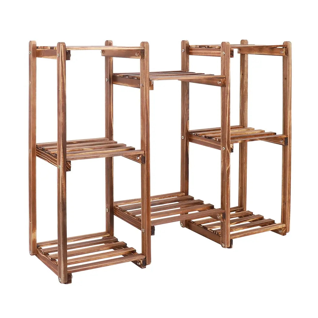 8-Tier Plant Stand - White Oak Home Goods - Plant Stand