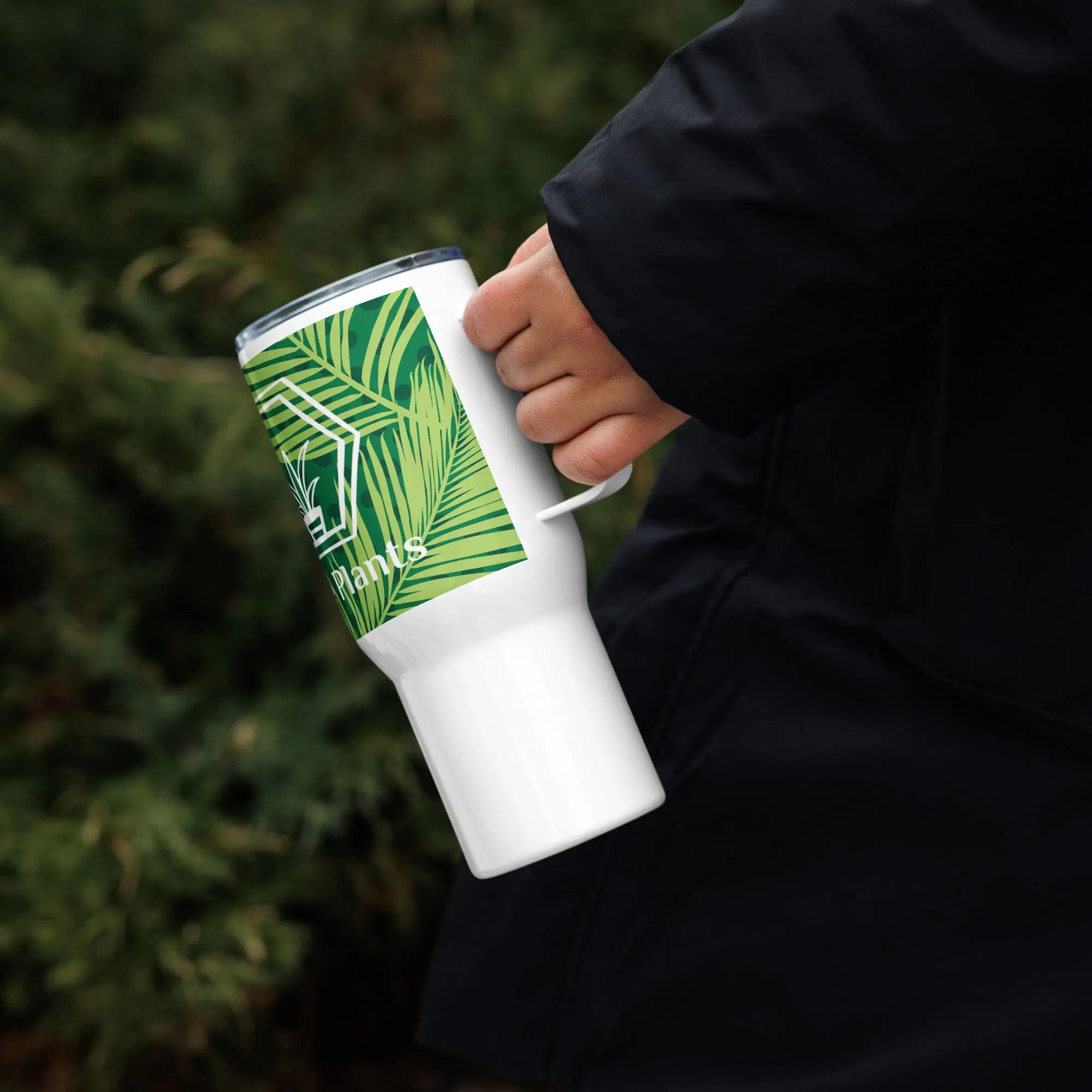 Travel mug with a handle - The White Oak Collection -