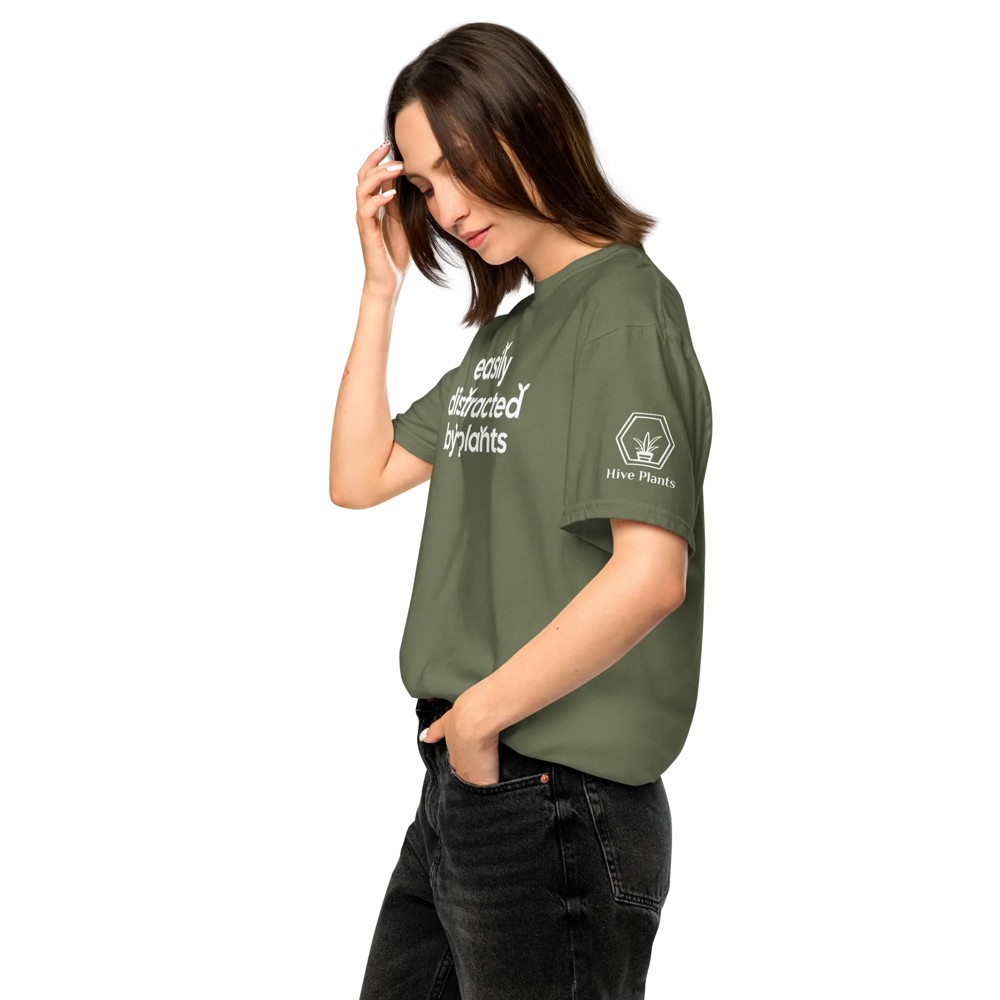 Easily Distracted By Plants t-shirt - The White Oak Collection -