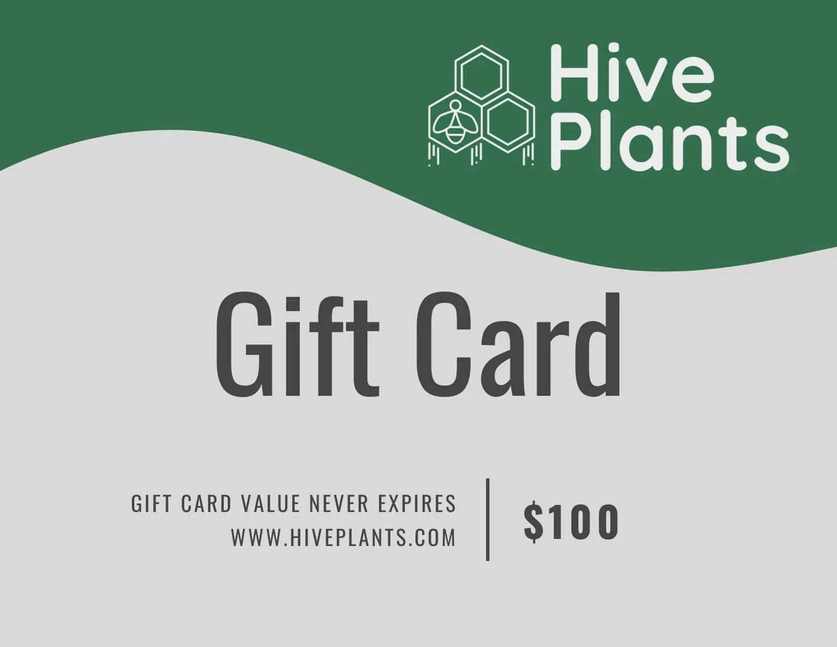 Hive Plant Store Gift Card - Hive Plants - Gift Cards
