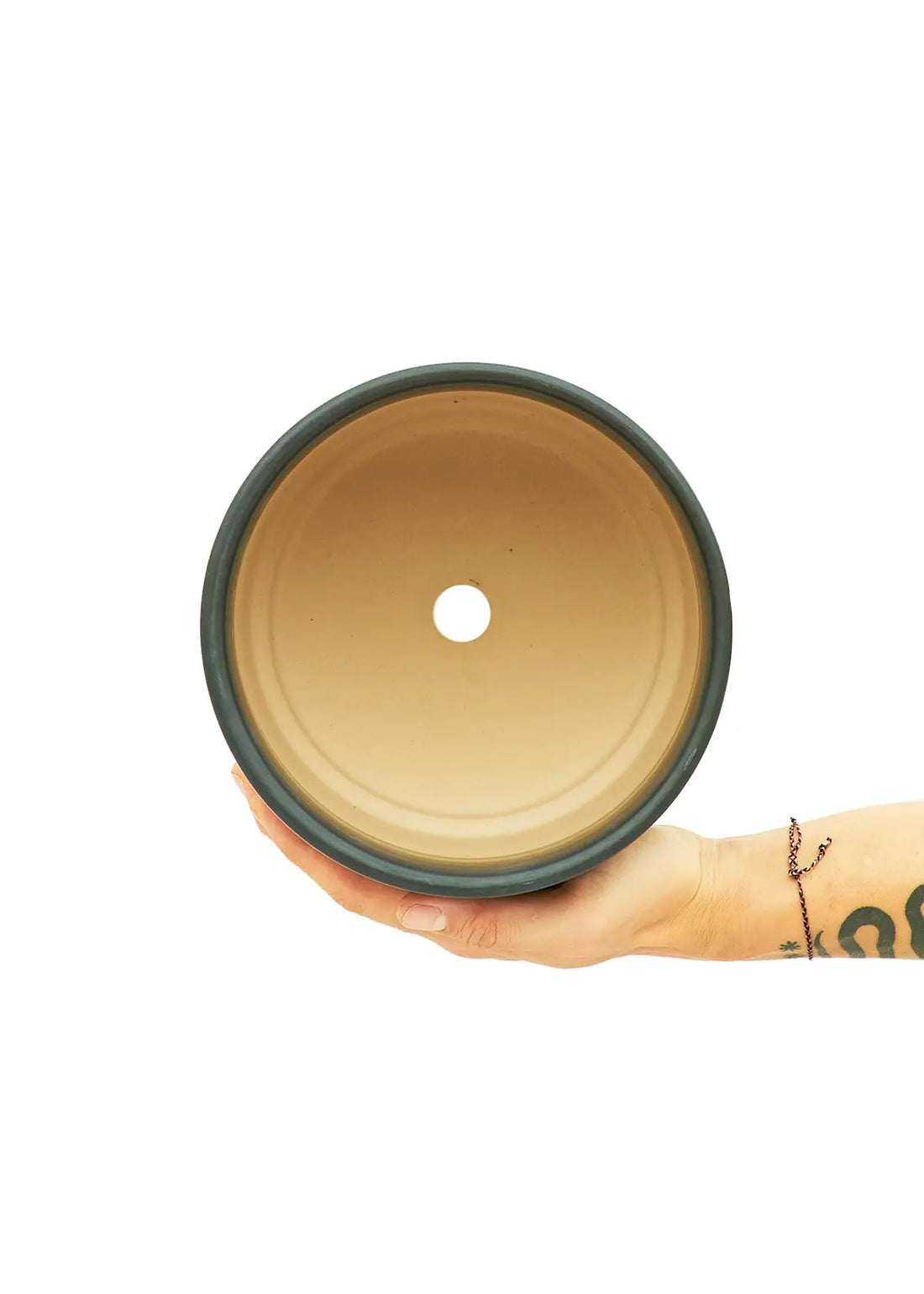 Cylindrical Ceramic Planter, Black 5" Wide - Hive Plants -