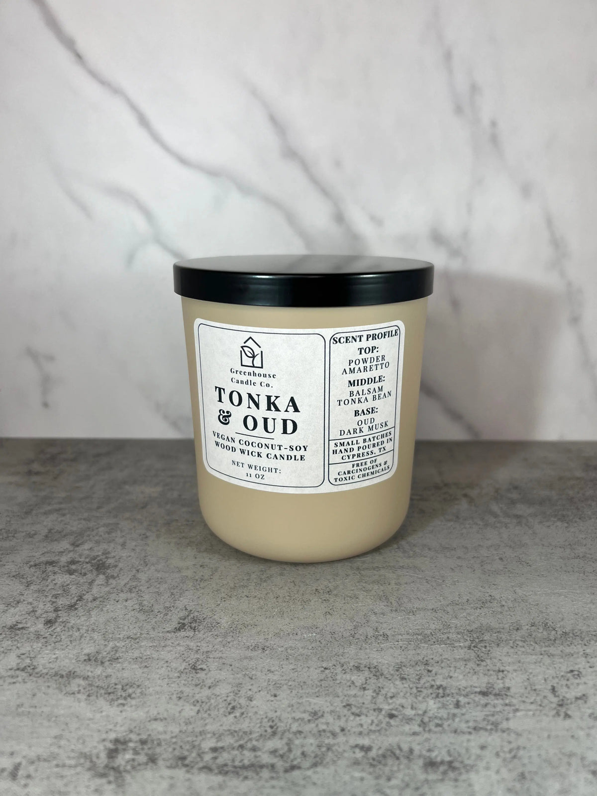 Tonka &amp; Oud - Greenhouse Candle Co. - 