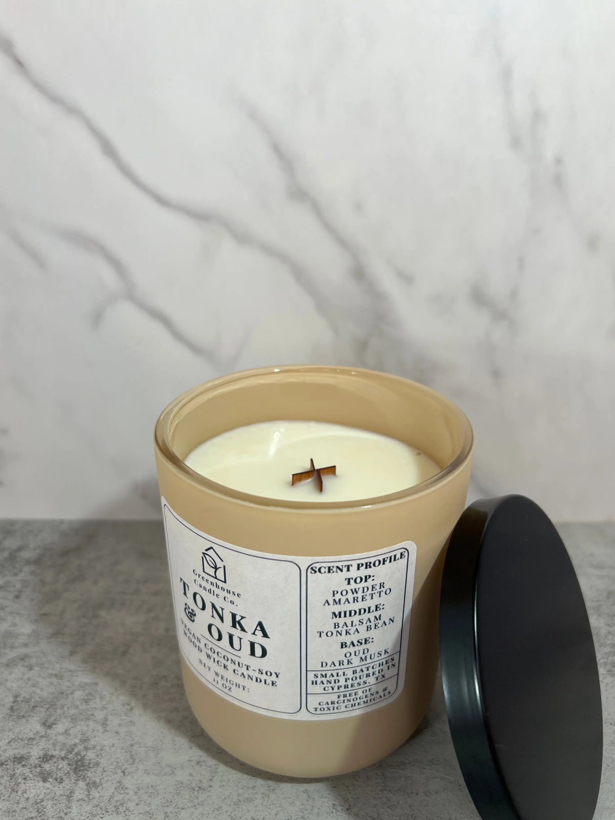Tonka &amp; Oud - Greenhouse Candle Co. - 