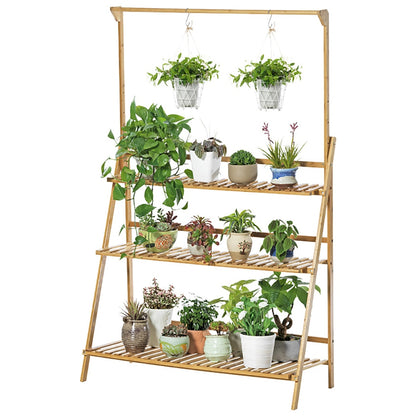 3-Tier Hanging Plant Stand - White Oak Home Goods - Plant Stand