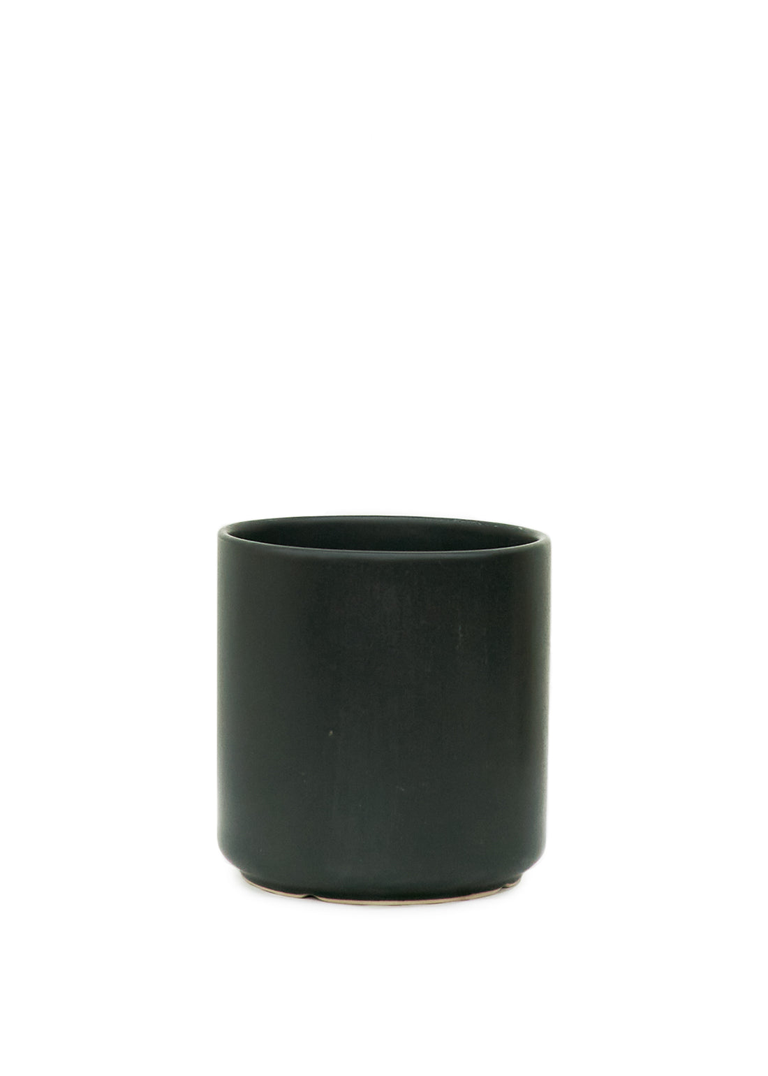 Cylindrical Ceramic Planter, Black 7&quot; Wide - Plantboy - 