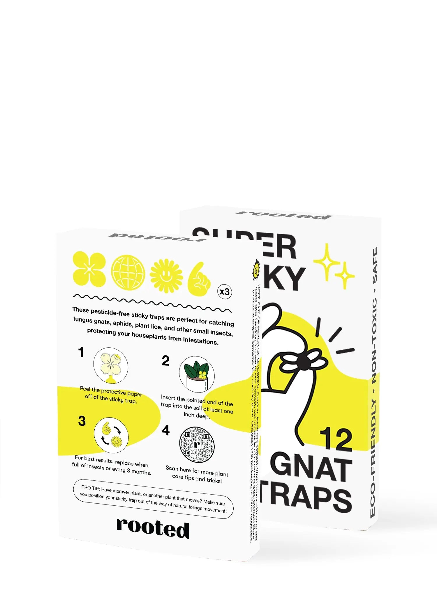 Rooted Super Sticky Gnat Traps - Hive Plants - 